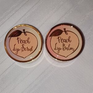 Peach Lip Scrub and Balm Set